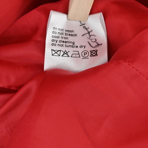 Akris Punto Sheath Dress Womens Size 16 Red Sleeveless Structured Cotton Blend - Picture 9 of 15